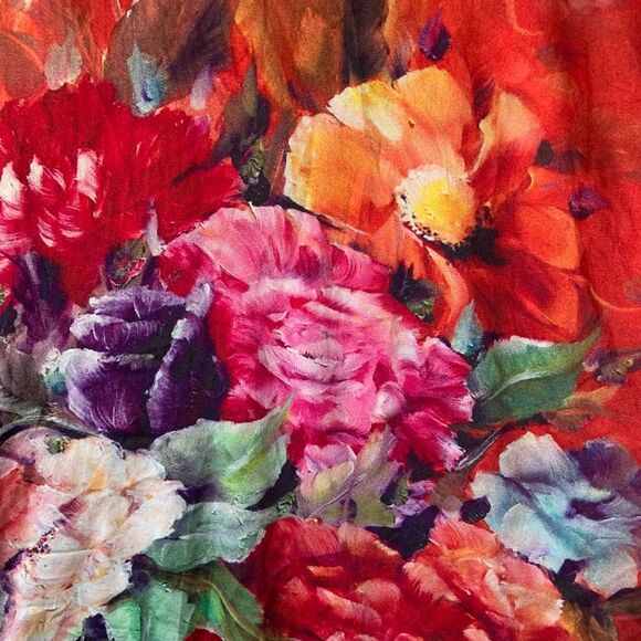 MULBERRY SILK Stretch Tunic (Sz XL) - Picture 5 of 8